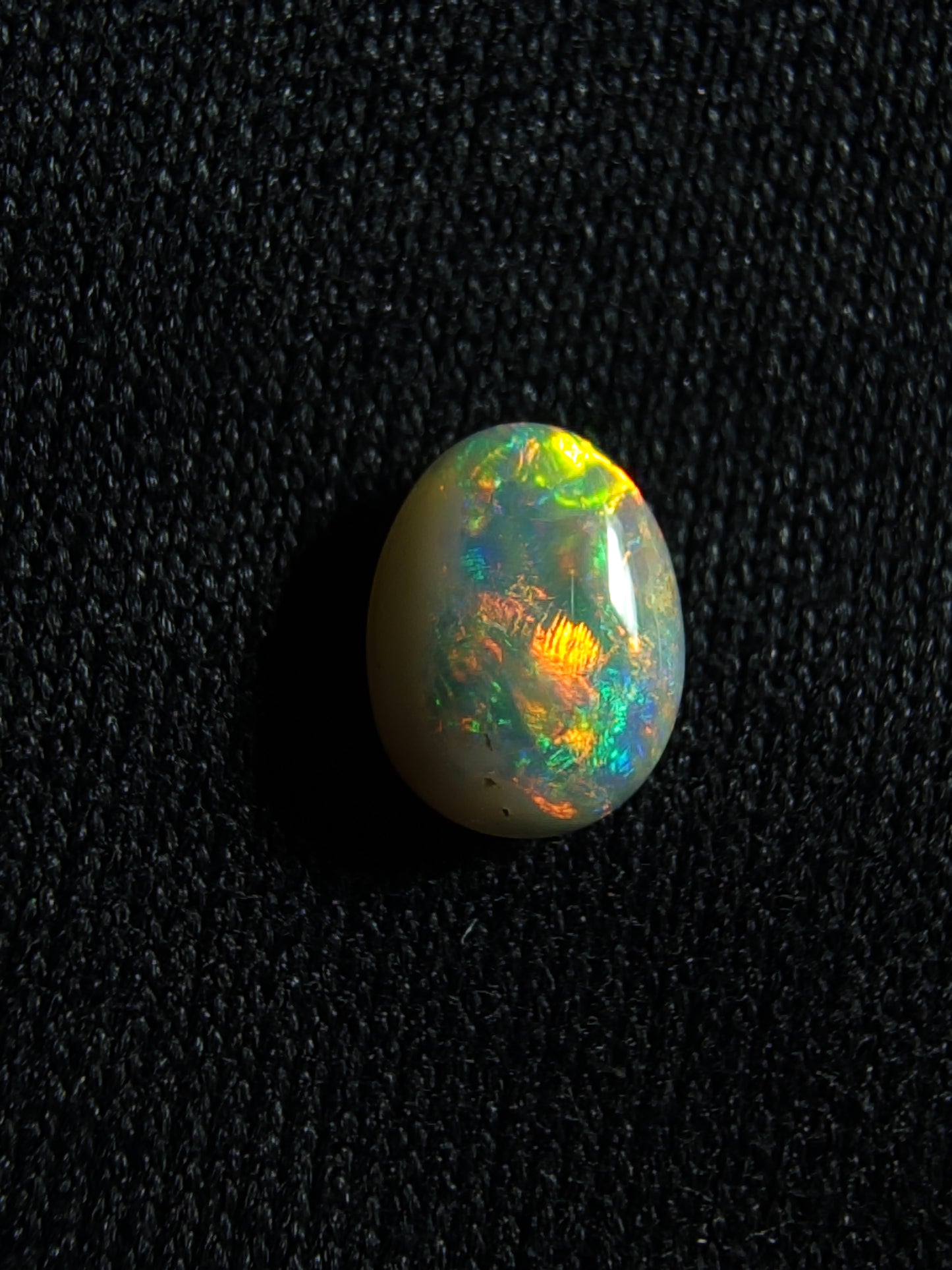 0.35c Dark Opal - Red & Orange Floral - Lightning Ridge