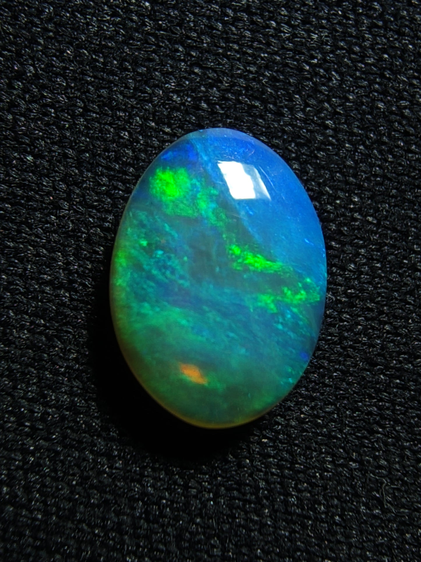 0.90c Neon Green & Blue - Crystal Opal - Lightning Ridge