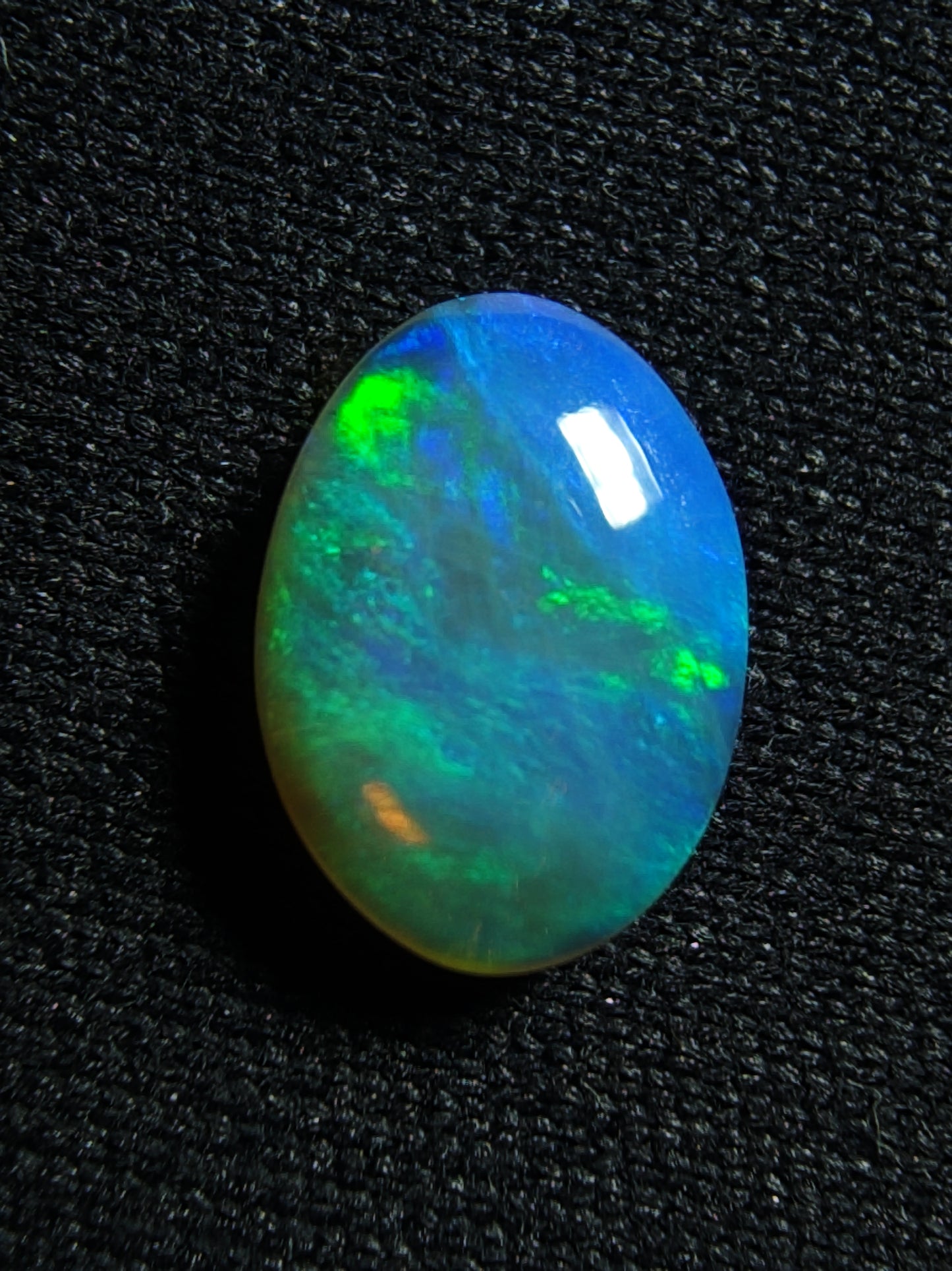 0.90c Neon Green & Blue - Crystal Opal - Lightning Ridge
