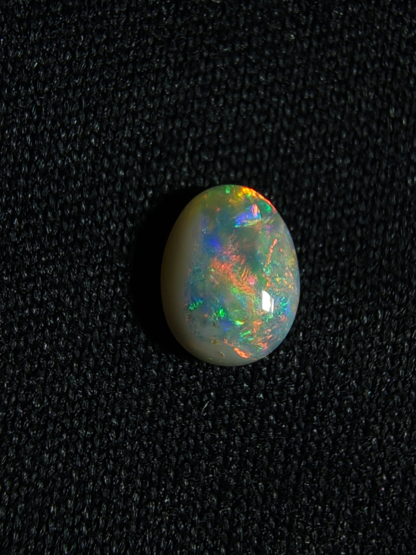 0.35c Dark Opal - Red & Orange Floral - Lightning Ridge