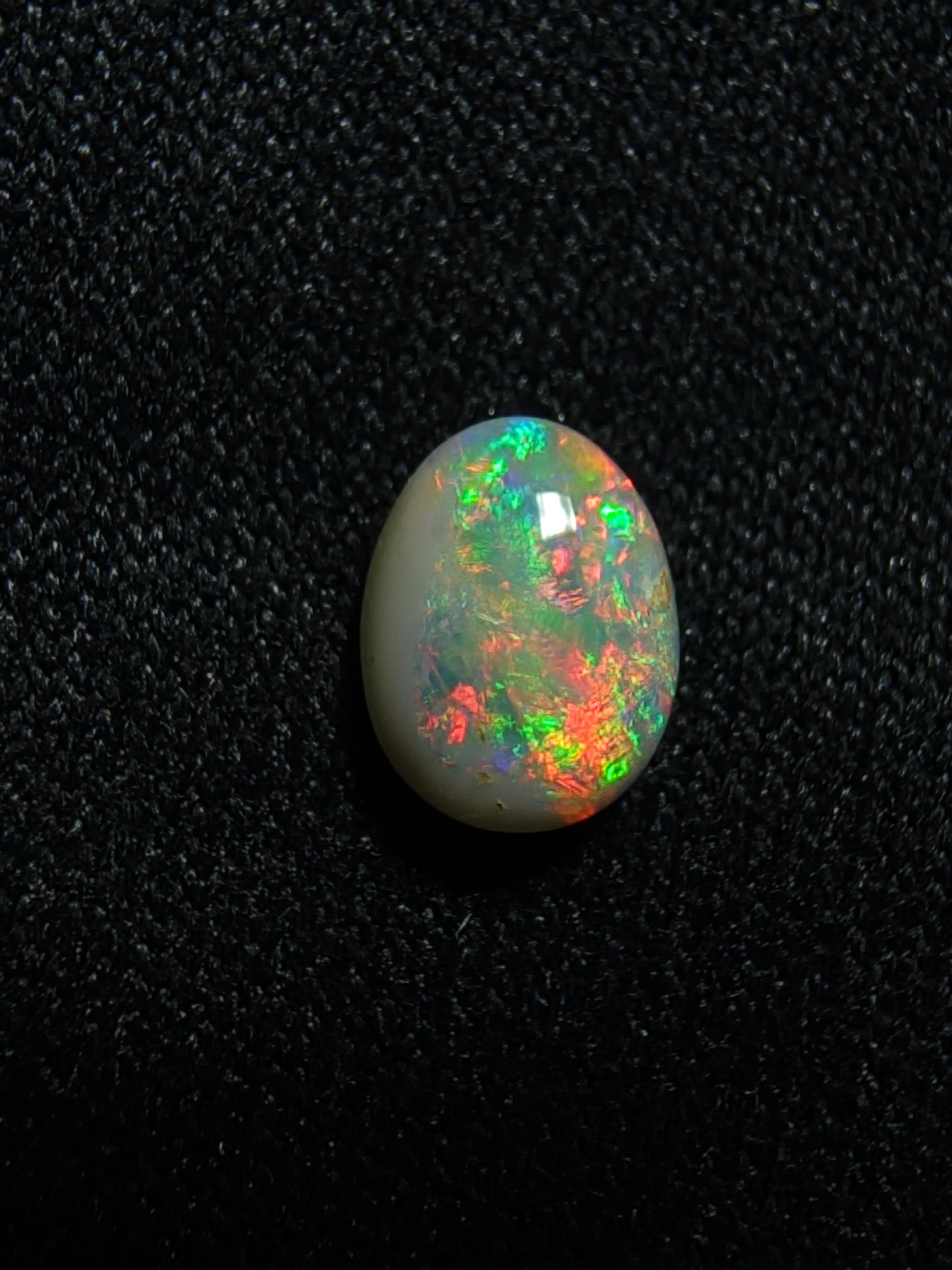 0.35c Dark Opal - Red & Orange Floral - Lightning Ridge