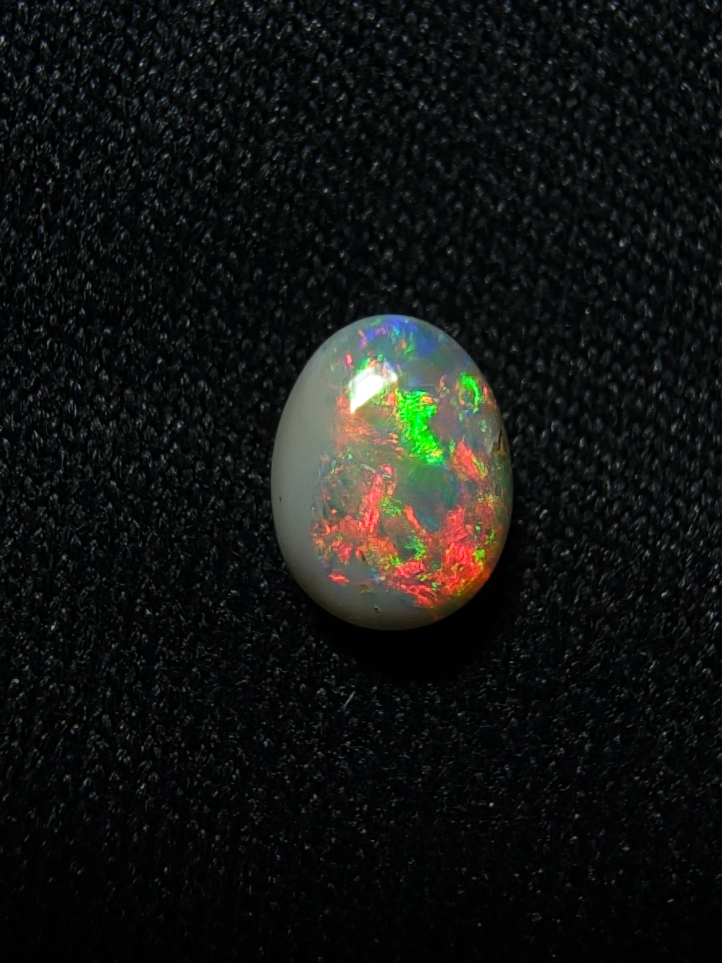 0.35c Dark Opal - Red & Orange Floral - Lightning Ridge
