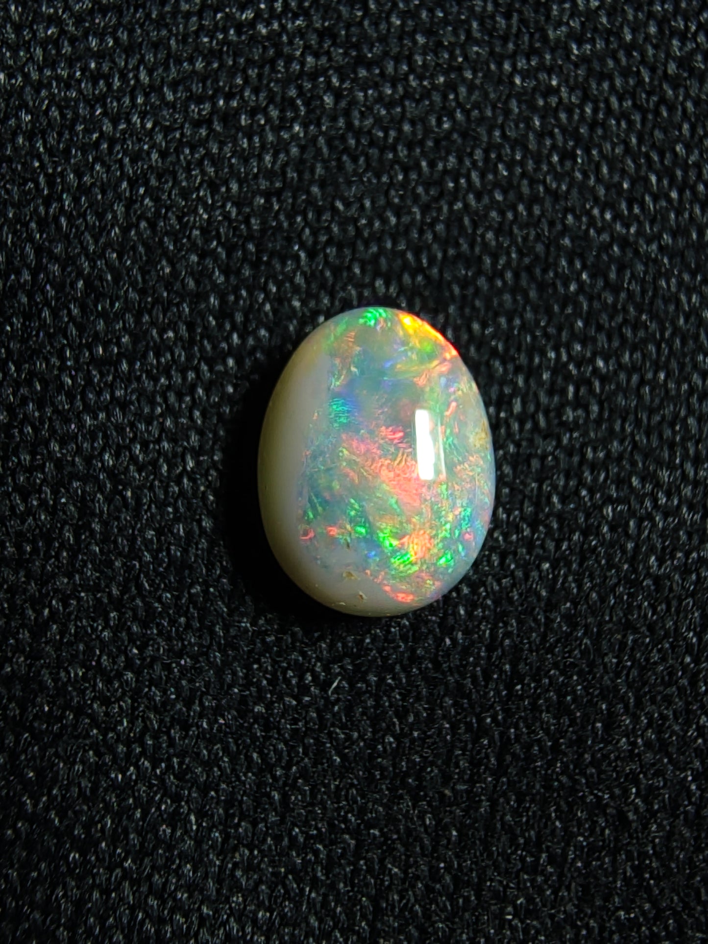 0.35c Dark Opal - Red & Orange Floral - Lightning Ridge