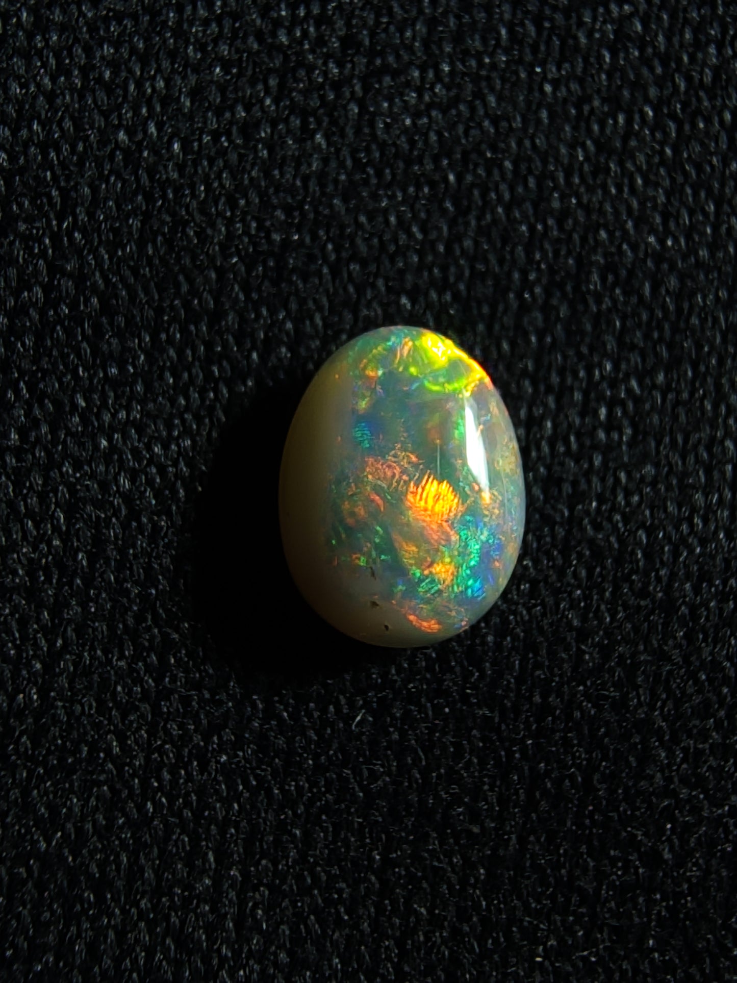 0.35c Dark Opal - Red & Orange Floral - Lightning Ridge