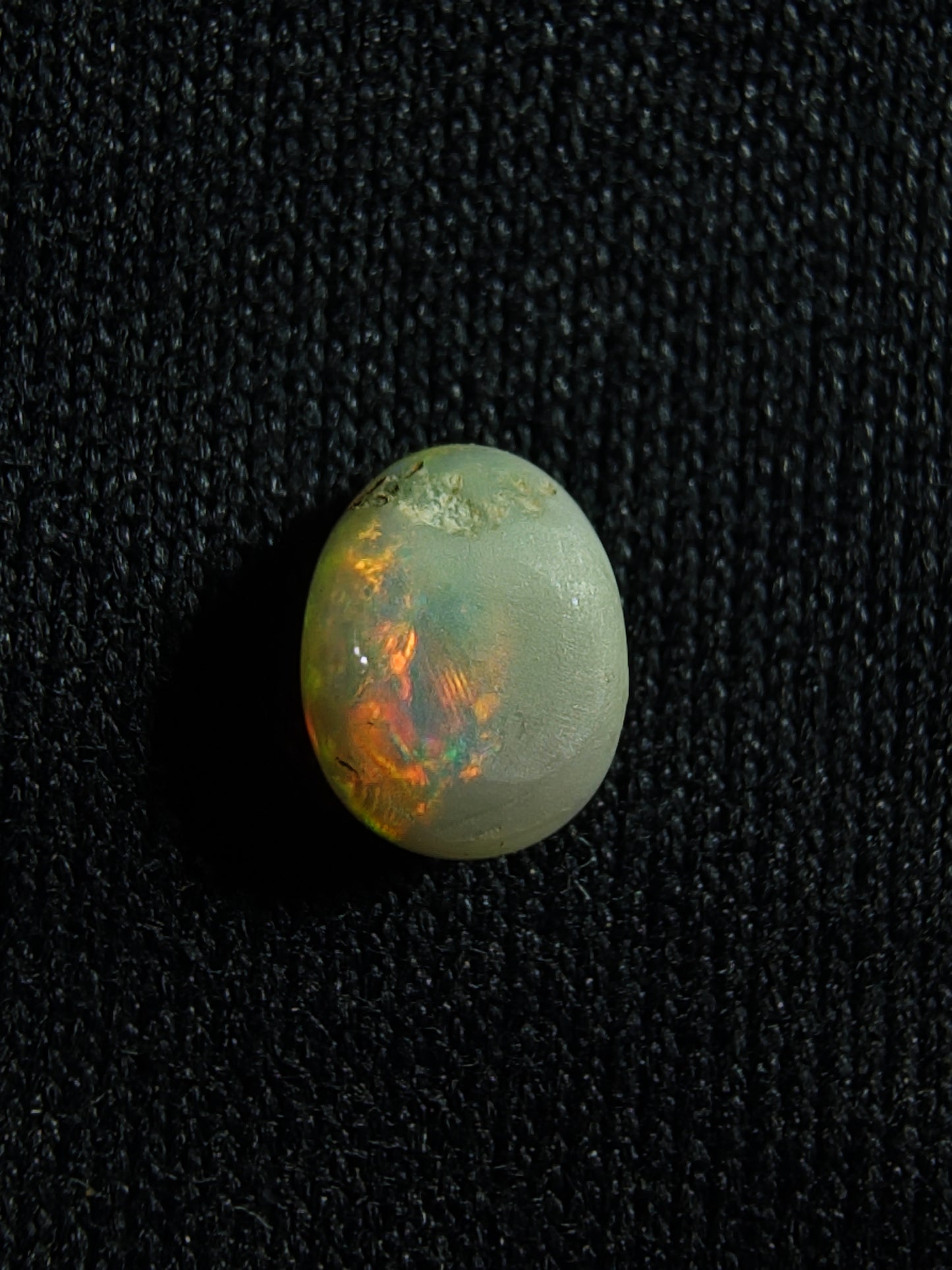 0.35c Dark Opal - Red & Orange Floral - Lightning Ridge