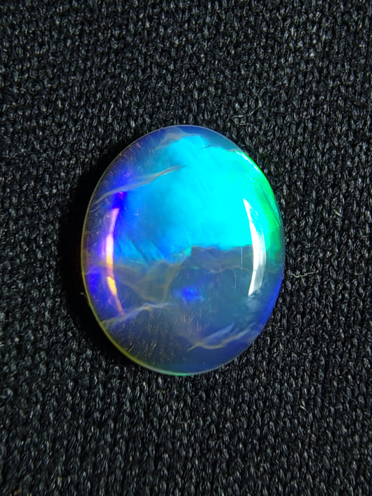 0.65ct Glowing Blue & Green - Crystal Opal - Lightning Ridge