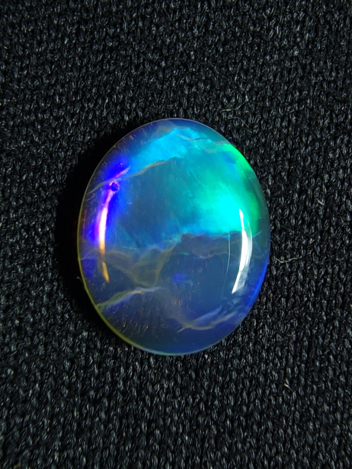 0.65ct Glowing Blue & Green - Crystal Opal - Lightning Ridge