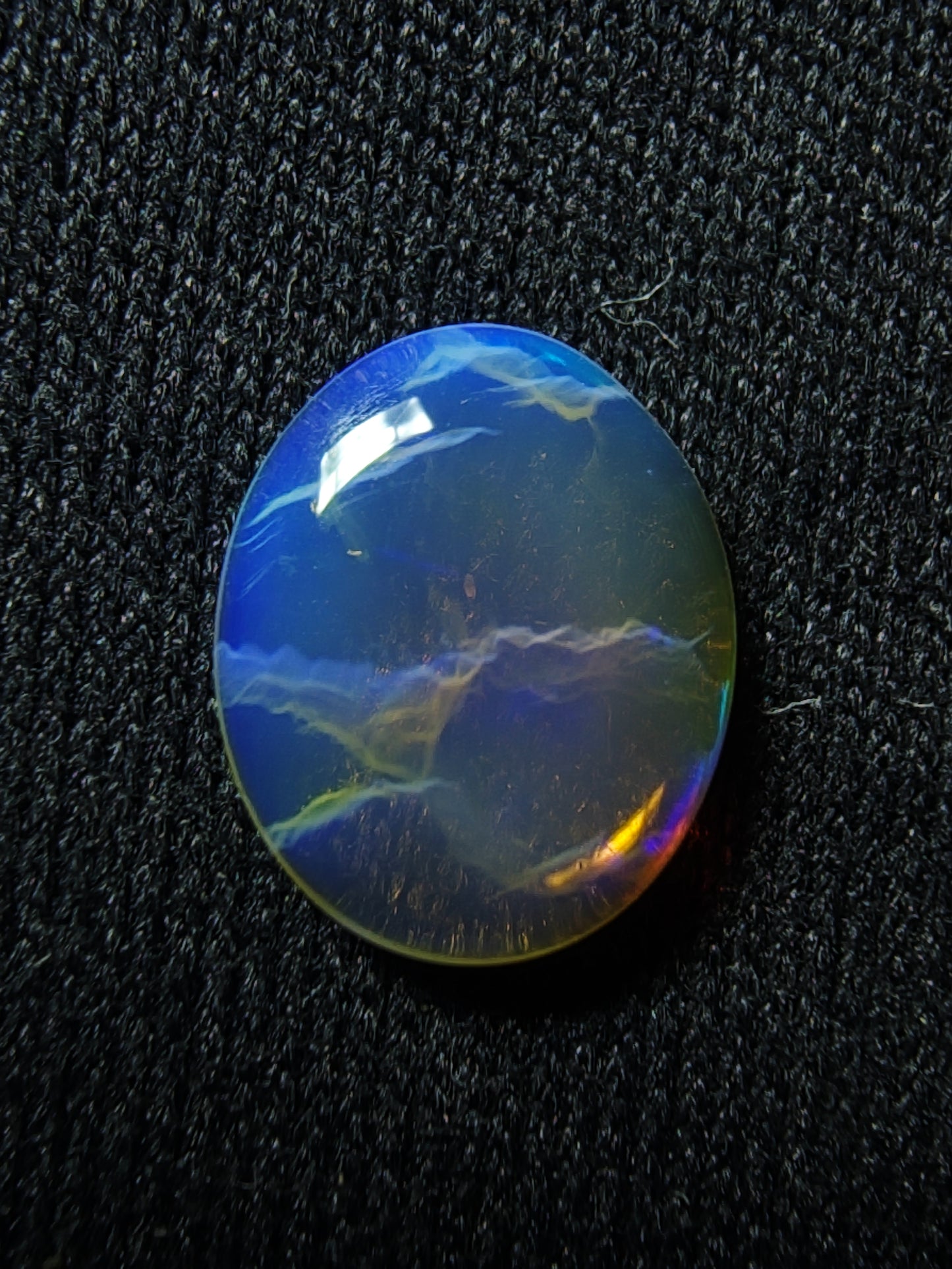 0.65ct Glowing Blue & Green - Crystal Opal - Lightning Ridge