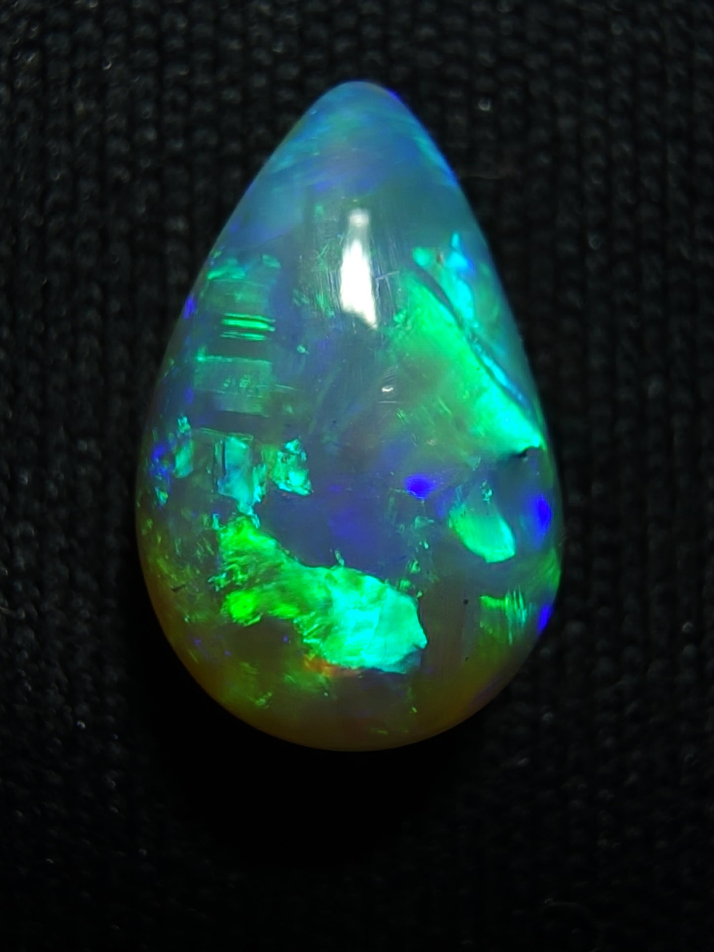 1.85ct Pear-Shaped Crystal Opal - Lightning Ridge