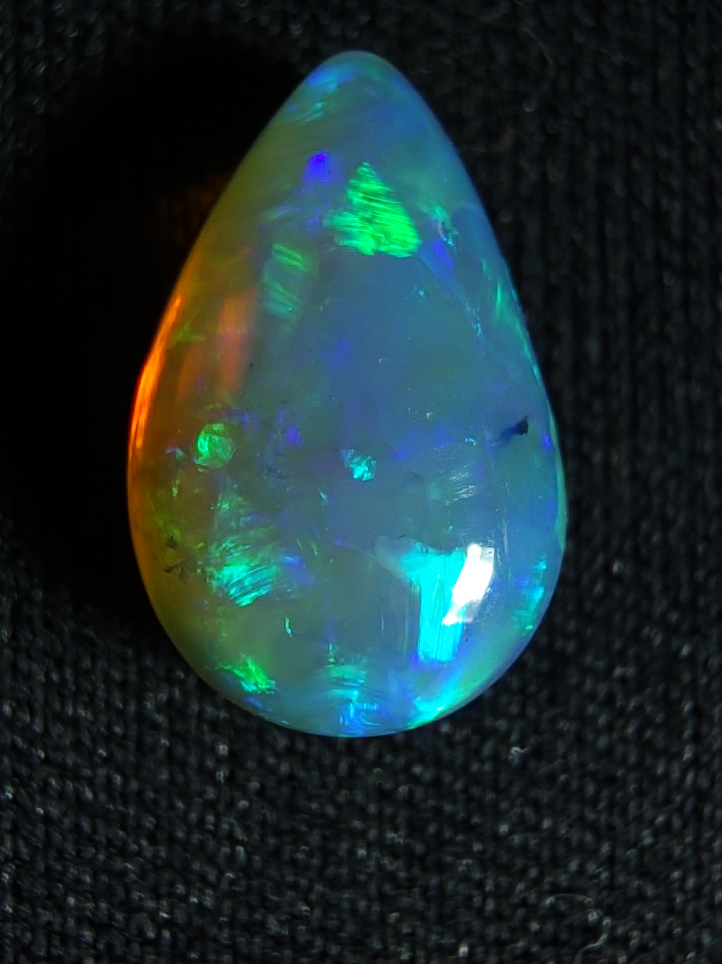 1.85ct Pear-Shaped Crystal Opal - Lightning Ridge