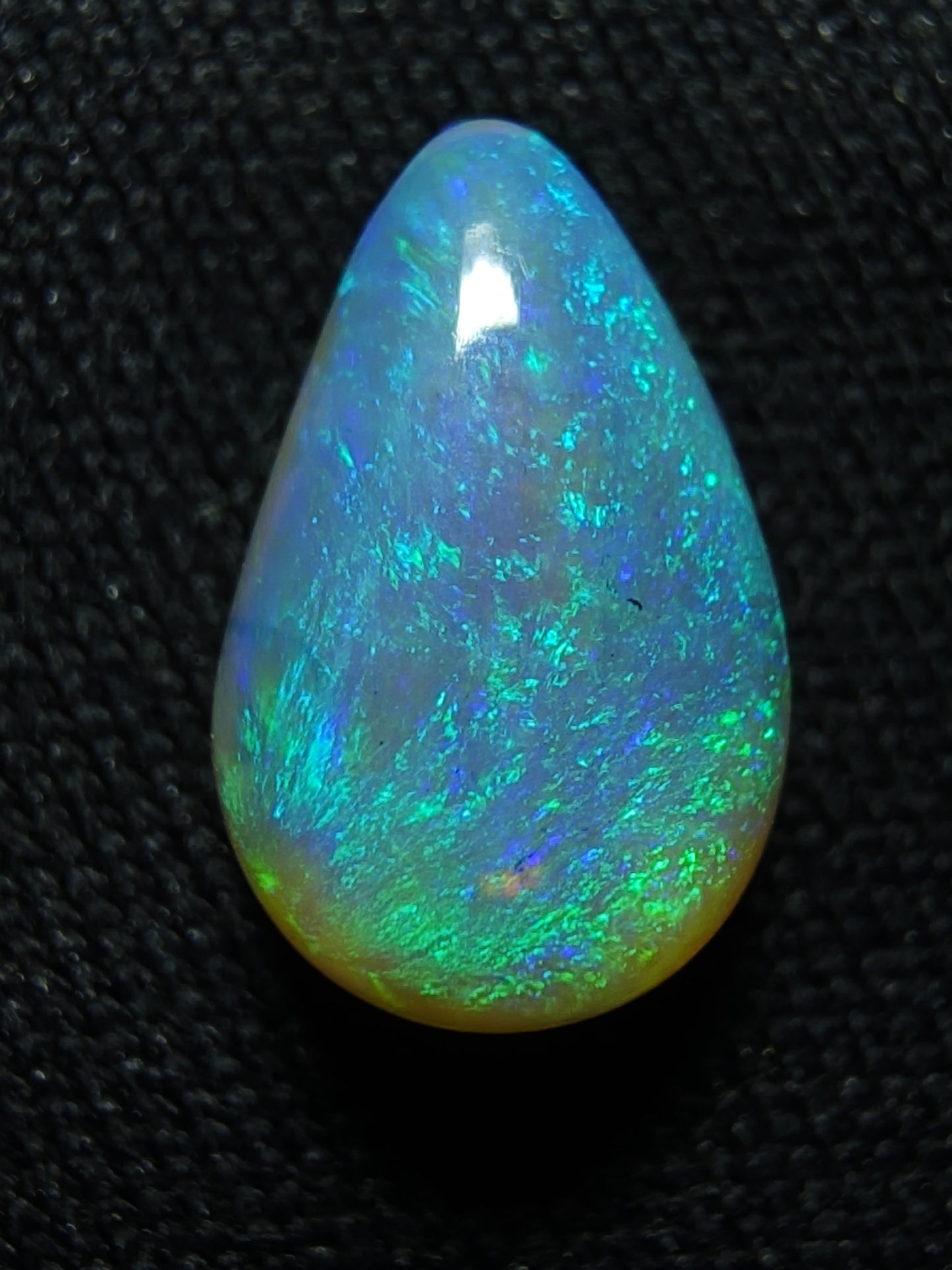 1.85ct Pear-Shaped Crystal Opal - Lightning Ridge