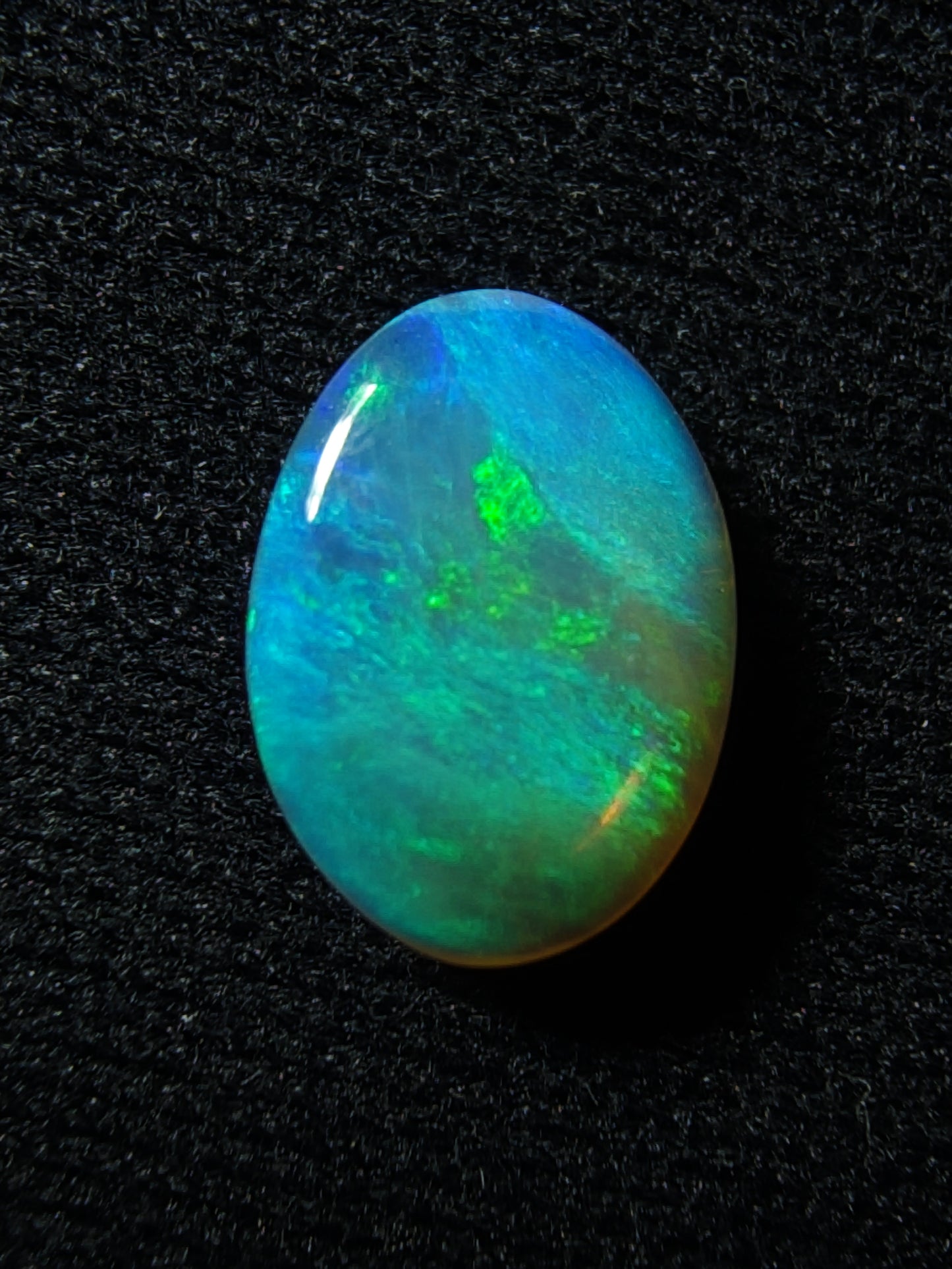 0.90c Neon Green & Blue - Crystal Opal - Lightning Ridge
