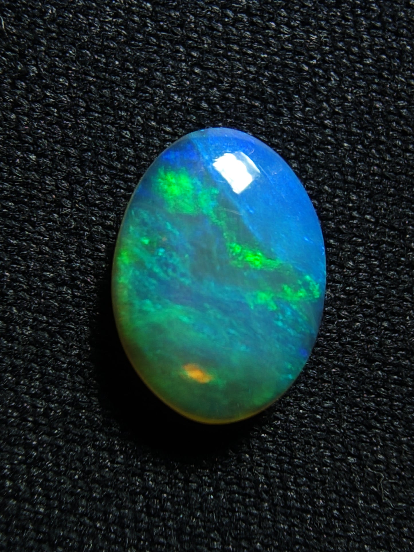 0.90c Neon Green & Blue - Crystal Opal - Lightning Ridge