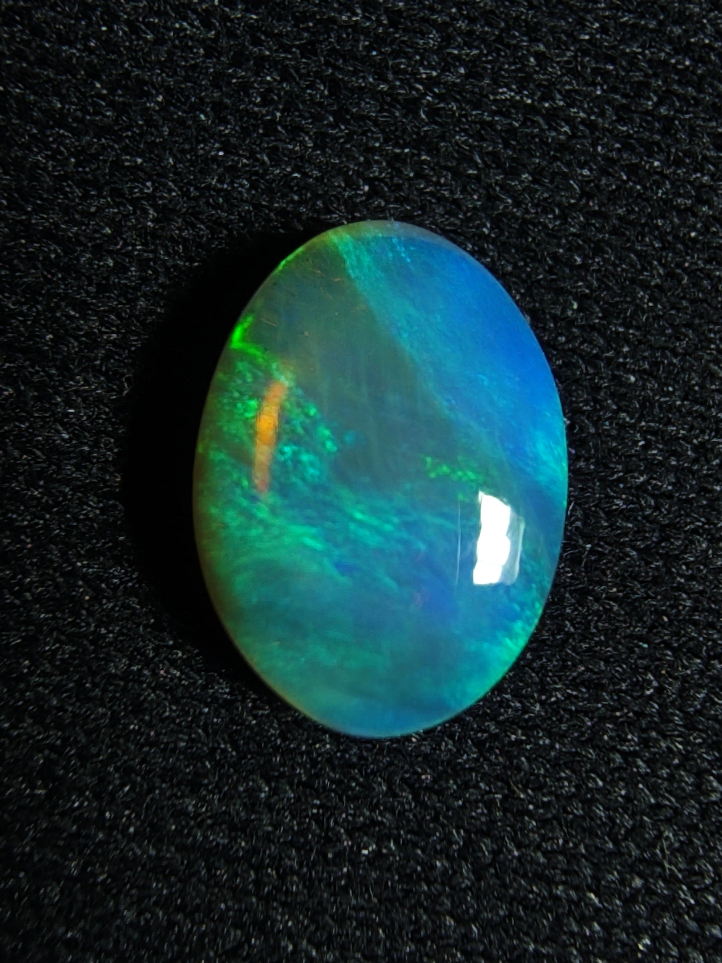 0.90c Neon Green & Blue - Crystal Opal - Lightning Ridge
