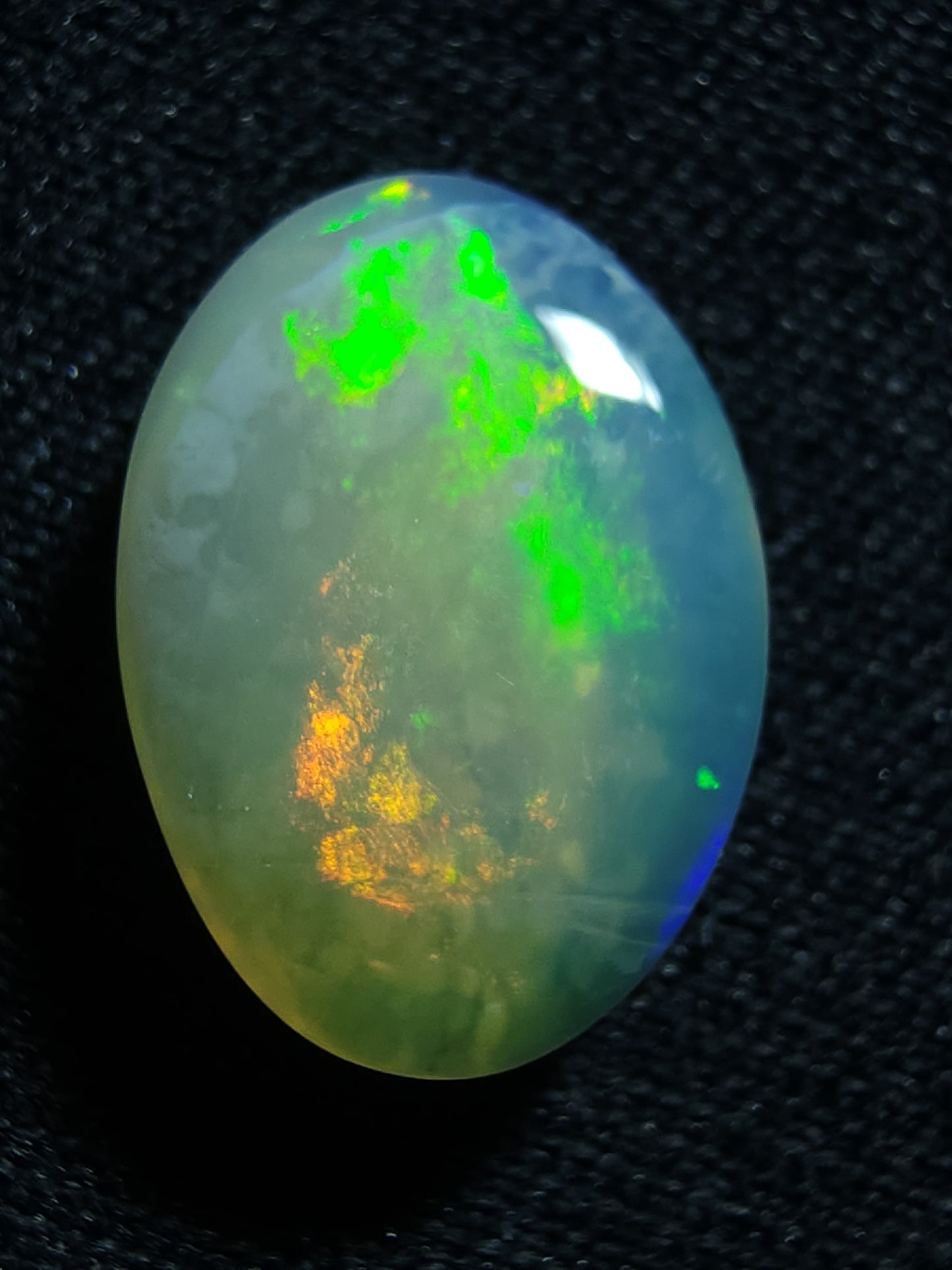 1.55ct Rolling Red Flash - Crystal Opal - Lightning Ridge